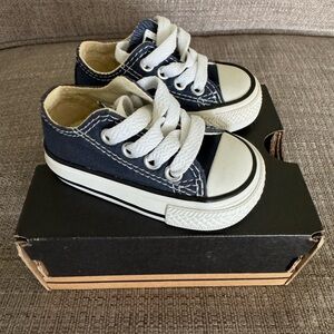 Converse Infant Navy and White Sneakers